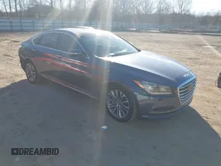 2015 Hyundai Genesis 3.8L with VIN KMHGN4JE3FU071627, listed as a IAAI auction lot 41649037 with 127,193 mi miles. Bid and sale history available at carsss.com. Image 1.