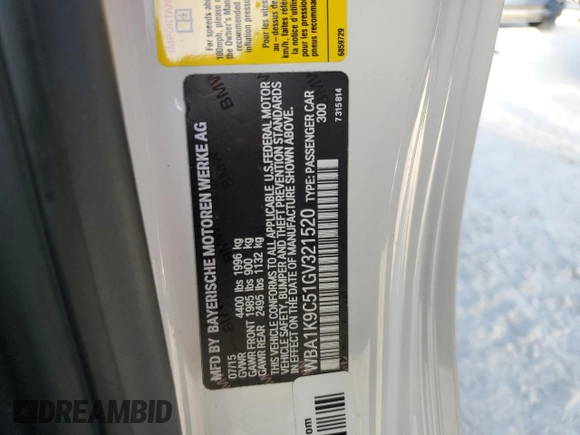 2016 BMW 2 Series 228i with VIN WBA1K9C51GV321520, listed as a Copart auction lot 76945344 with 23,045 mi miles and Non Repairable. Bid and sale history available at carsss.com. Image 13.