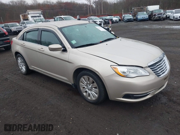2014 Chrysler 200 LX with VIN 1C3CCBAB2EN213983, listed as a IAAI auction lot 42006774 with 80,615 mi miles and . Bid and sale history available at carsss.com. Image 1.