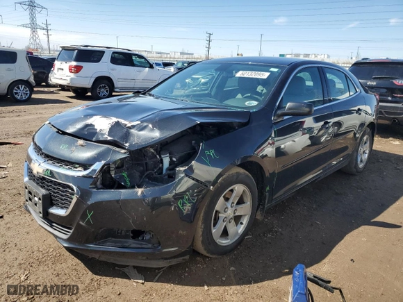 2015 Chevrolet Malibu LS with VIN 1G11B5SL9FF338921, listed as a Copart auction lot 50132095 with 47,211 mi miles and Salvage Title. Bid and sale history available at carsss.com. Image 1.
