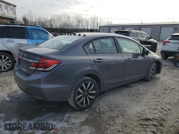 2015 Honda Civic Sedan EX-L with VIN 19XFB2F94FE061194, listed as a Copart auction lot 46219735 with 144,377 mi miles and Clean Title. Bid and sale history available at carsss.com. Image 3.