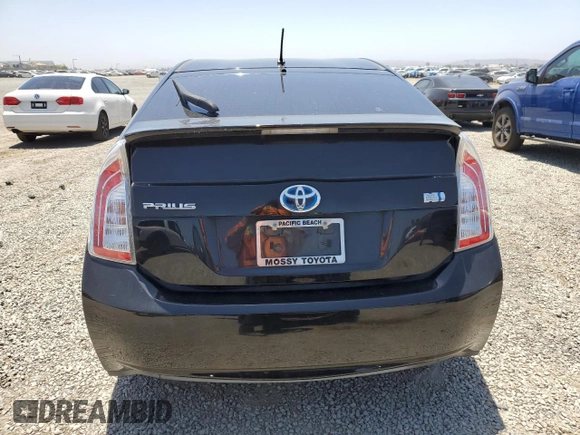 2013 Toyota Prius One with VIN JTDKN3DU7D0340437, listed as a Copart auction lot 61676205 with 206,566 mi miles and Clean title. Bid and sale history available at DreamBid. Image 6.