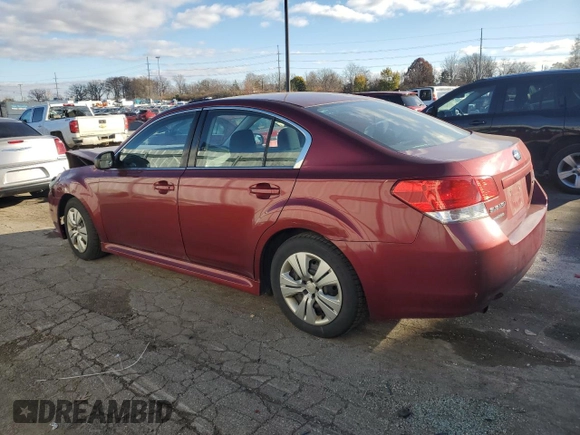 2013 Subaru Legacy 2.5i with VIN 4S3BMAA66D1013390, listed as a Copart auction lot 80126604 with 154,530 mi miles and Salvage title. Bid and sale history available at DreamBid. Image 2.