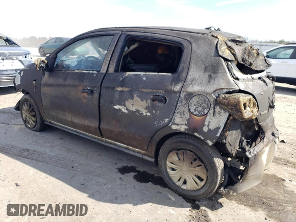 2021 Mitsubishi Mirage ES with VIN ML32AUHJ0MH009267, listed as a Copart auction lot 47106695 with Not provided miles and Salvage title. Bid and sale history available at DreamBid. Image 2.