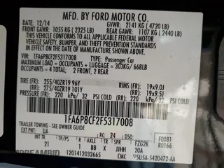 2015 Ford Mustang GT z VIN 1FA6P8CF2F5317008, wystawiony jako Copart lot #54340735 z przebiegiem 88 926 mil mil oraz Szkoda całkowita • Salvage title. Historia ofert i sprzedaży dostępna na DreamBid. Obrazek 12.