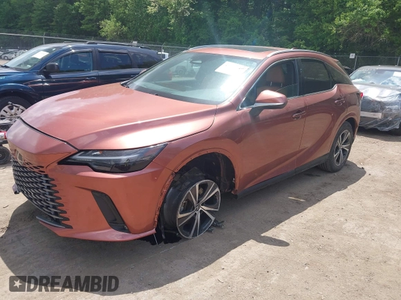 2024 Lexus RX 350 with VIN 2T2BAMCA8RC052539, listed as a IAAI auction lot 42177219 with 16,737 mi miles and . Bid and sale history available at DreamBid. Image 2.