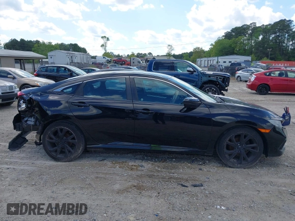 2019 Honda Civic Sedan Sport with VIN 2HGFC2F81KH548051, listed as a IAAI auction lot 41644496 with 118,508 mi miles. Bid and sale history available at carsss.com. Image 13.