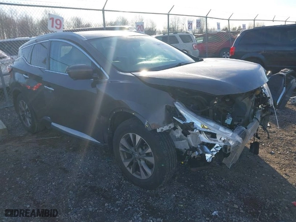 2017 Nissan Murano SL with VIN 5N1AZ2MH6HN176700, listed as a IAAI auction lot 40877286 with 113,448 mi miles. Bid and sale history available at carsss.com. Image 1.