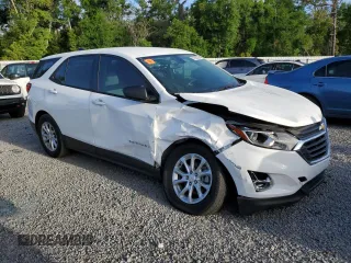2018 Chevrolet Equinox LS with VIN 2GNAXHEV7J6281927, listed as a Copart auction lot 51520005 with 107,578 mi miles and Salvage Title. Bid and sale history available at DreamBid. Image 4.
