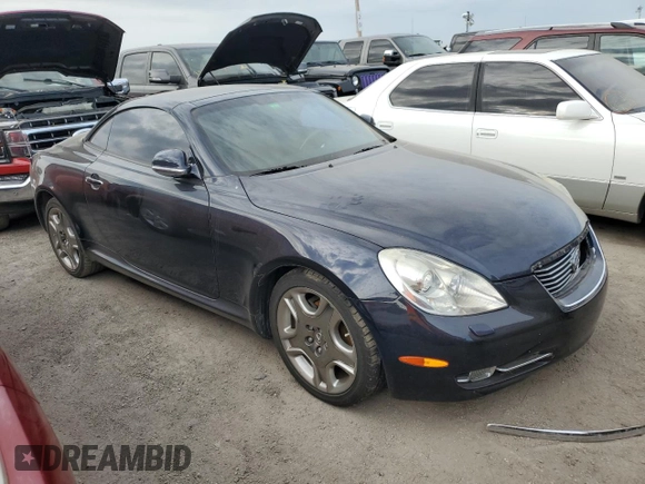 2007 Lexus SC 430 with VIN JTHFN45Y079012879, listed as a Copart auction lot 76712904 with Not Provided miles and Salvage Title. Bid and sale history available at DreamBid. Image 4.