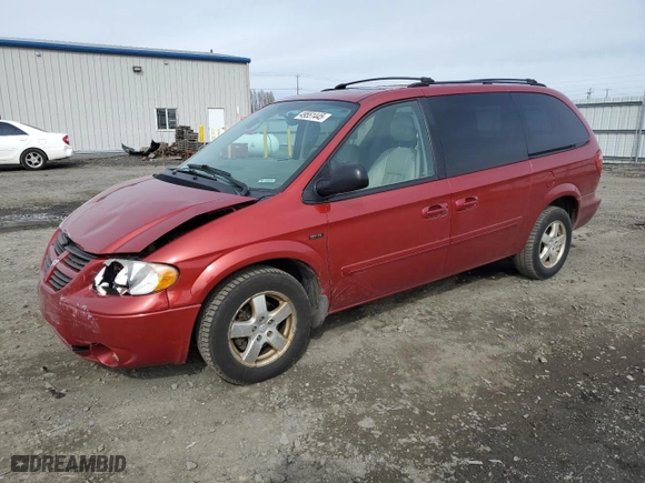2007 Dodge Grand Caravan SXT with VIN 2D4GP44L97R271017, listed as a Copart auction lot 49551445 with 153,912 mi miles and Salvage Title. Bid and sale history available at carsss.com. Image 1.