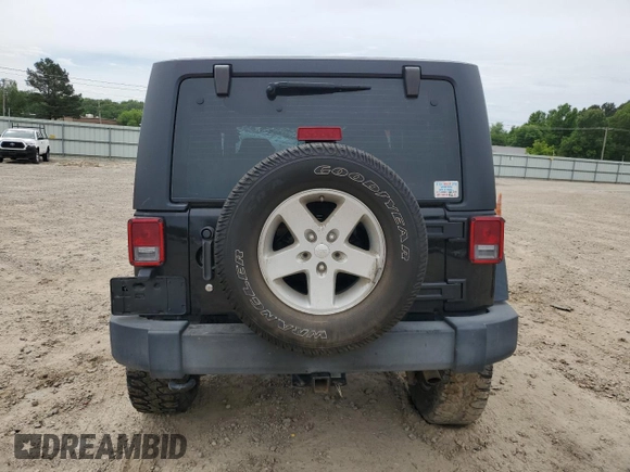 2016 Jeep Wrangler Sport with VIN 1C4AJWAG7GL297681, listed as a Copart auction lot 55926715 with 129,710 mi miles and Salvage title. Bid and sale history available at DreamBid. Image 6.