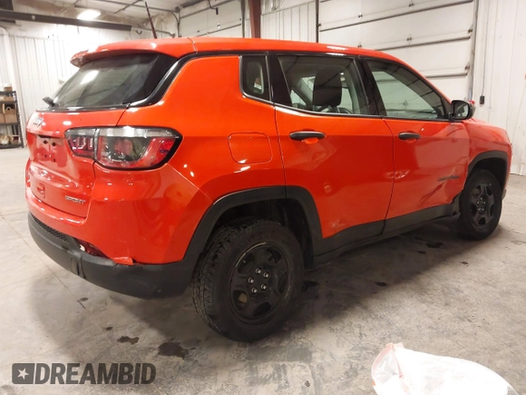 2018 Jeep Compass Sport z VIN 3C4NJDAB3JT402254, wystawiony jako IAAI lot #41830273 z przebiegiem 73 274 mil mil oraz . Historia ofert i sprzedaży dostępna na DreamBid. Obrazek 4.
