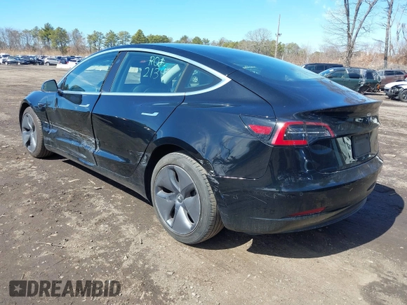 2020 Tesla Model 3 Long Range with VIN 5YJ3E1EB6LF600266, listed as a IAAI auction lot 41819374 with 28,406 mi miles. Bid and sale history available at carsss.com. Image 3.