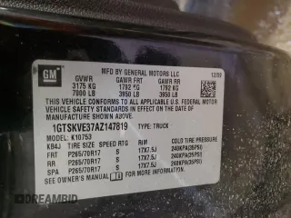 2010 GMC Sierra 1500 SLE z VIN 1GTSKVE37AZ147819, wystawiony jako Copart lot #50030485 z przebiegiem 175 320 mil mil oraz Czysty tytuł • Clean title. Historia ofert i sprzedaży dostępna na DreamBid. Obrazek 12.