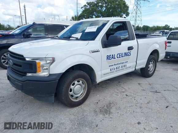 2018 Ford F-150 XL with VIN 1FTMF1CB0JFE21234, listed as a IAAI auction lot 42605399 with 243,035 mi miles and . Bid and sale history available at DreamBid. Image 17.
