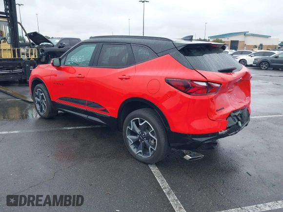 2022 Chevrolet Blazer RS with VIN 3GNKBERS5NS186565, listed as a IAAI auction lot 41454682 with 45,235 mi miles and . Bid and sale history available at DreamBid. Image 3.