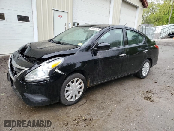 2017 Nissan Versa SV with VIN 3N1CN7AP8HL827085, listed as a Copart auction lot 58347065 with 65,606 mi miles and Salvage title. Bid and sale history available at DreamBid. Image 1.