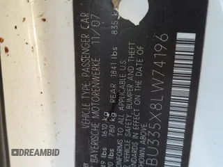 2008 BMW Z4 3.0i z VIN 4USBU335X8LW74196, wystawiony jako Copart lot #78583424 z przebiegiem 68 004 mil mil oraz Szkoda całkowita • Salvage title. Historia ofert i sprzedaży dostępna na DreamBid. Obrazek 13.