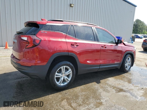2022 GMC Terrain SLE with VIN 3GKALMEV1NL165741, listed as a Copart auction lot 53350335 with 72,112 mi miles and Salvage title. Bid and sale history available at DreamBid. Image 3.