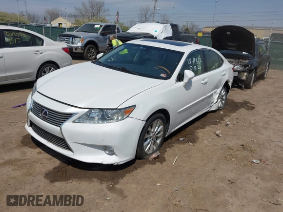 2014 Lexus ES 300h with VIN JTHBW1GG9E2068257, listed as a IAAI auction lot 42043095 with 130,560 mi miles and . Bid and sale history available at DreamBid. Image 2.