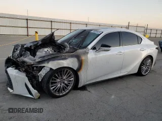 2023 Lexus IS with VIN JTHDA1D28P5127557, listed as a Copart auction lot 88539325 with 0 mi miles and Salvage Title. Bid and sale history available at carsss.com. Image 1.