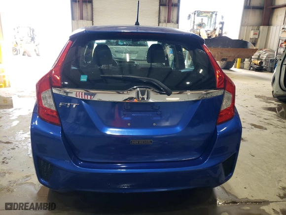 2015 Honda Fit EX-L with VIN 3HGGK5H8XFM722549, listed as a Copart auction lot 50496485 with 43,675 mi miles and Salvage Title. Bid and sale history available at carsss.com. Image 6.