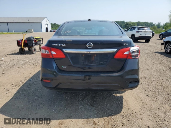 2017 Nissan Sentra SV with VIN 3N1AB7AP0HL706213, listed as a Copart auction lot 60421355 with 103,331 mi miles and Salvage title. Bid and sale history available at DreamBid. Image 6.