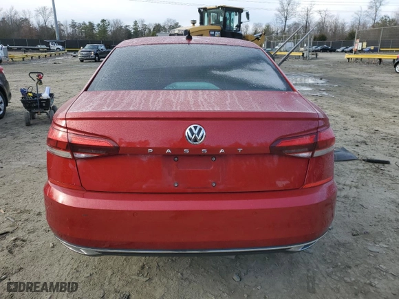 2020 Volkswagen Passat 2.0T SEL with VIN 1VWCA7A37LC017860, listed as a Copart auction lot 87374624 with 97,105 mi miles and Salvage Title. Bid and sale history available at carsss.com. Image 6.