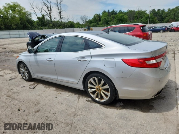 2014 Hyundai Azera Limited with VIN KMHFH4JG1EA423897, listed as a Copart auction lot 64299715 with 129,381 mi miles and Non repairable. Bid and sale history available at DreamBid. Image 2.