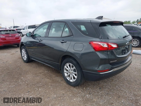 2018 Chevrolet Equinox LS with VIN 3GNAXHEV0JS506562, listed as a IAAI auction lot 41925572 with 97,031 mi miles and . Bid and sale history available at DreamBid. Image 3.