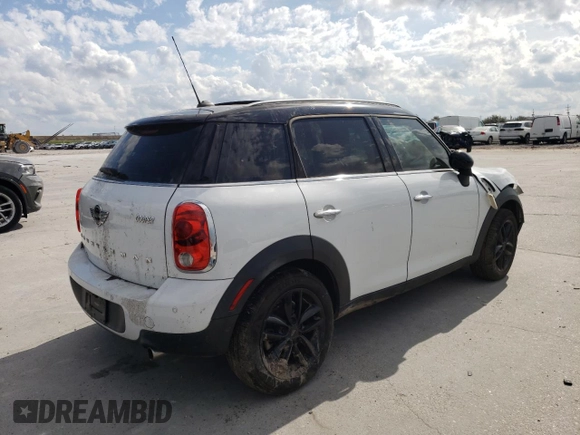2015 MINI Countryman with VIN WMWZB3C5XFWR44448, listed as a Copart auction lot 44999055 with Not Provided miles and Salvage Title. Bid and sale history available at DreamBid. Image 3.