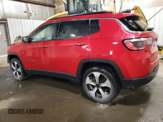2018 Jeep Compass Latitude z VIN 3C4NJCBB8JT227301, wystawiony jako Copart lot #55670485 z przebiegiem 54 732 mil mil oraz Szkoda całkowita • Salvage title. Historia ofert i sprzedaży dostępna na DreamBid. Obrazek 2.