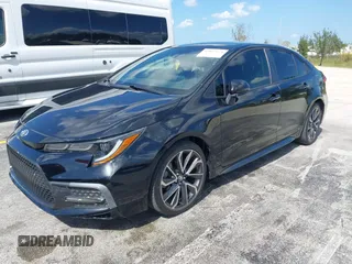 2020 Toyota Corolla SE with VIN JTDS4RCE9LJ026300, listed as a IAAI auction lot 42027274 with 112,829 mi miles. Bid and sale history available at carsss.com. Image 2.