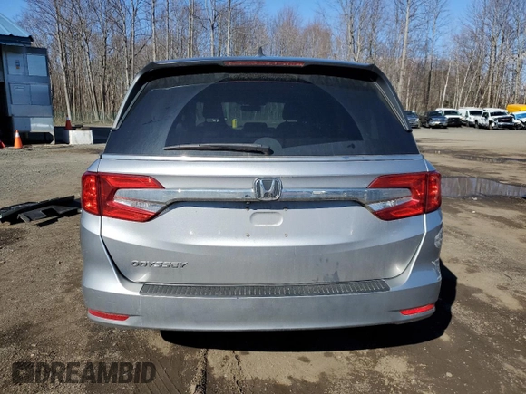 2018 Honda Odyssey EX-L with VIN 5FNRL6H79JB054306, listed as a Copart auction lot 49674955 with 92,157 mi miles and Salvage Title. Bid and sale history available at carsss.com. Image 6.