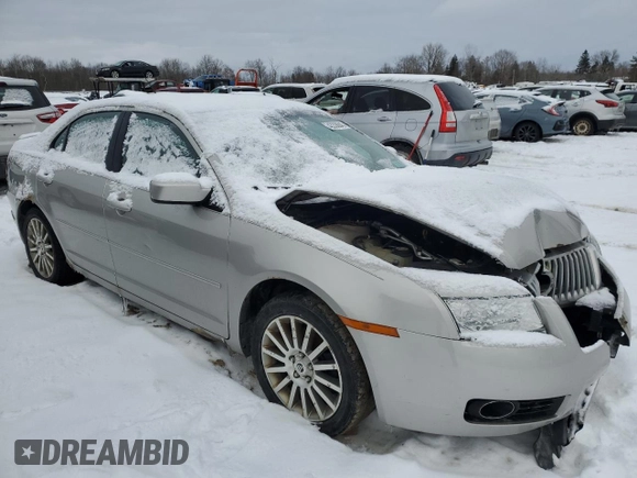 2007 Mercury Milan with VIN 3MEHM07ZX7R664925, listed as a Copart auction lot 43338845 with 122,718 mi miles and Salvage title. Bid and sale history available at DreamBid. Image 4.