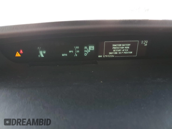 2012 Toyota Prius One with VIN JTDKN3DU4C5478924, listed as a Copart auction lot 56306605 with 179,122 mi miles and Clean Title. Bid and sale history available at DreamBid. Image 9.