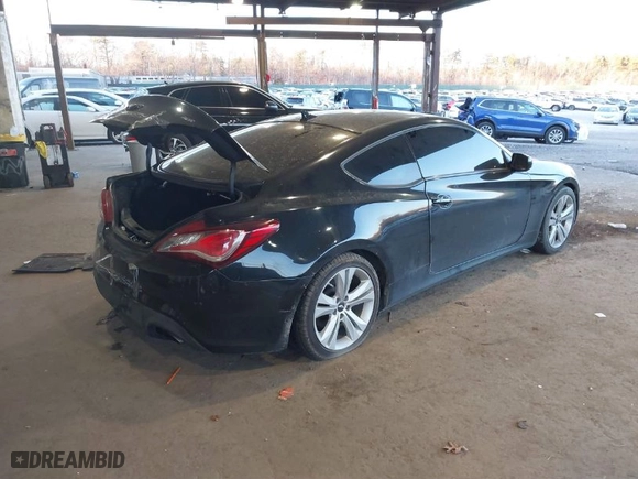 2012 Hyundai Genesis Coupe 2.0T R-Spec with VIN KMHHT6KD2CU072470, listed as a IAAI auction lot 41236889 with 76,374 mi miles. Bid and sale history available at carsss.com. Image 4.