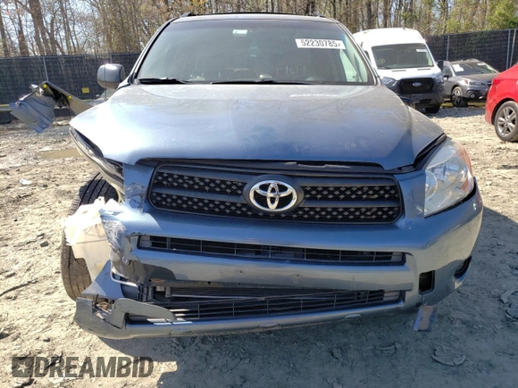 2008 Toyota RAV4 with VIN JTMBD33V186060481, listed as a Copart auction lot 52230785 with 166,013 mi miles and Salvage Title. Bid and sale history available at carsss.com. Image 5.