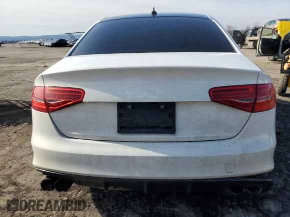 2016 Audi S4 Premium Plus with VIN WAUBGAFL6GA008567, listed as a Copart auction lot 44140285 with 0 mi miles and Salvage Title. Bid and sale history available at carsss.com. Image 6.