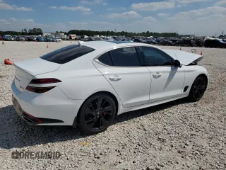 2023 Genesis G70 3.3T with VIN KMTG54TE7PU117917, listed as a Copart auction lot 73748604 with 33,688 mi miles and Clean Title. Bid and sale history available at DreamBid. Image 3.