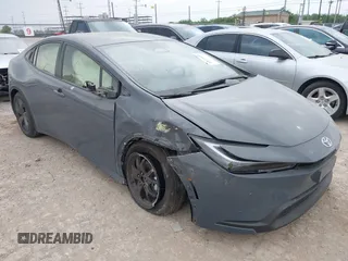 2024 Toyota Prius LE with VIN JTDACAAUXR3020786, listed as a IAAI auction lot 42113603 with 27,630 mi miles. Bid and sale history available at carsss.com. Image 1.