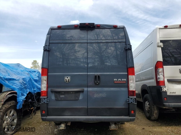 2021 Ram ProMaster Cargo Van with VIN 3C6FRVJG5ME500958, listed as a Copart auction lot 42569145 with 0 mi miles and Clean Title. Bid and sale history available at carsss.com. Image 6.