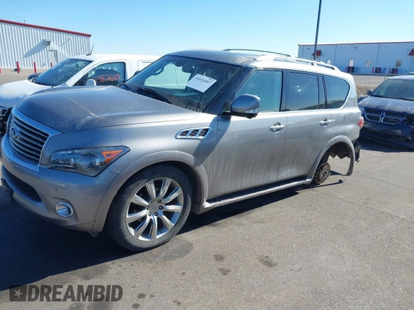2012 Infiniti QX56 7-passenger z VIN JN8AZ2NE9C9016633, wystawiony jako IAAI lot #41651897 z przebiegiem 191 558 mil mil oraz . Historia ofert i sprzedaży dostępna na DreamBid. Obrazek 2.