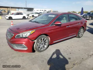 2015 Hyundai Sonata 2.4L Sport with VIN 5NPE34AF1FH177014, listed as a Copart auction lot 77470244 with 50,915 mi miles and Salvage Title. Bid and sale history available at carsss.com. Image 1.