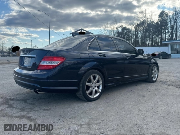 2008 Mercedes-Benz C 350 Sport with VIN WDDGF56X38F138693, listed as a Copart auction lot 53344655 with 187,318 mi miles and Clean Title. Bid and sale history available at DreamBid. Image 4.