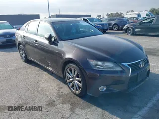 2013 Lexus GS 350 with VIN JTHBE1BL6D5001412, listed as a IAAI auction lot 42382233 with 107,633 mi miles and . Bid and sale history available at DreamBid. Image 1.