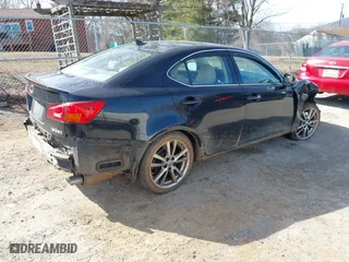 2008 Lexus IS 350 with VIN JTHBE262785019415, listed as a IAAI auction lot 41672025 with 141,228 mi miles. Bid and sale history available at carsss.com. Image 4.