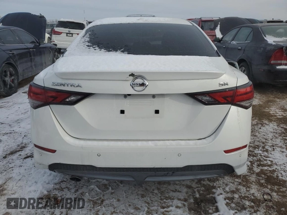 2023 Nissan Sentra SR with VIN 3N1AB8DV1PY258176, listed as a Copart auction lot 42323155 with 22,030 mi miles and Salvage Title. Bid and sale history available at carsss.com. Image 6.