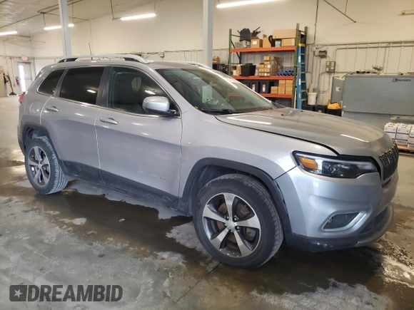 2019 Jeep Cherokee Limited with VIN 1C4PJMDX6KD360895, listed as a Copart auction lot 52708845 with 101,950 mi miles and Salvage Title. Bid and sale history available at carsss.com. Image 4.